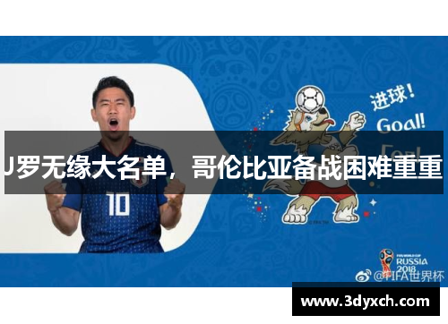 J罗无缘大名单，哥伦比亚备战困难重重